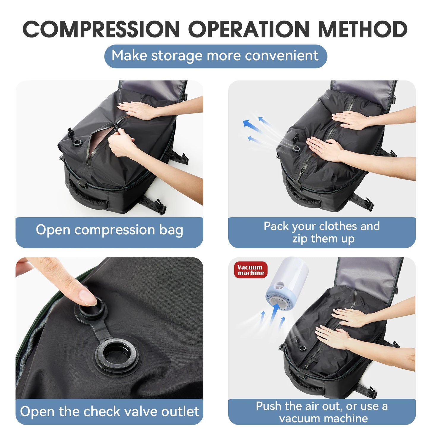 Huraki™ Vacuum Compression Backpack